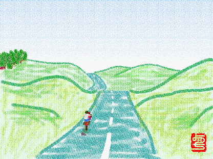 浜頓別あたりの道道を行く